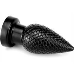 DarkSil Plug PineCock L 14 x 6.5cm Noir